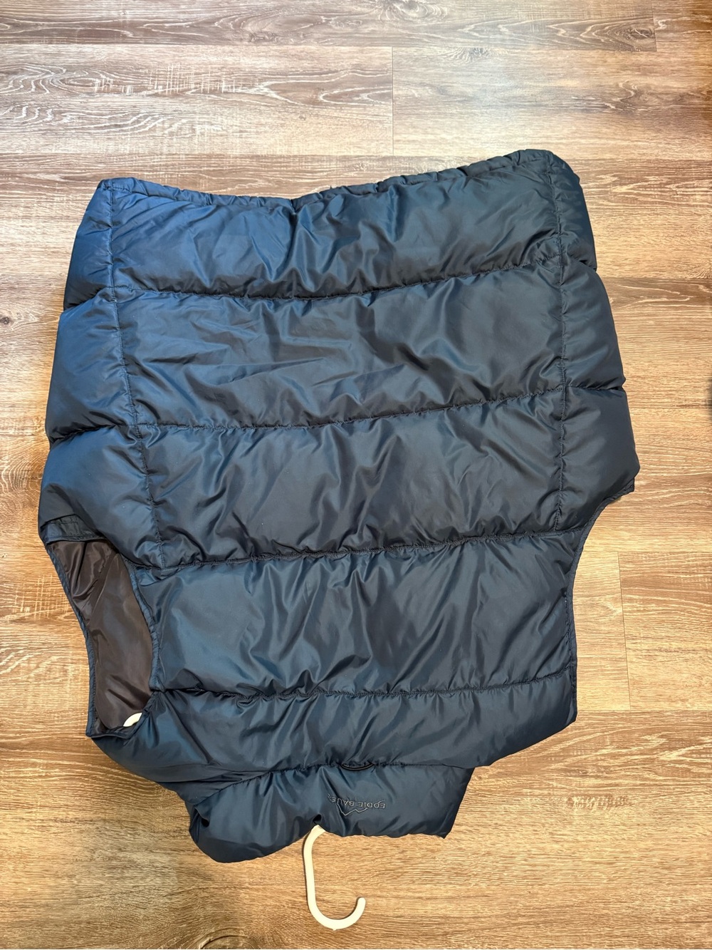 Eddie Bauer Navy Blue Quilted Puffer Vest - Picture 3 of 3